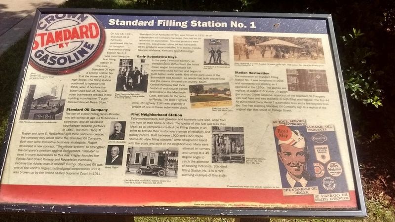 Standard Filling Station No. 1 Marker image. Click for full size.