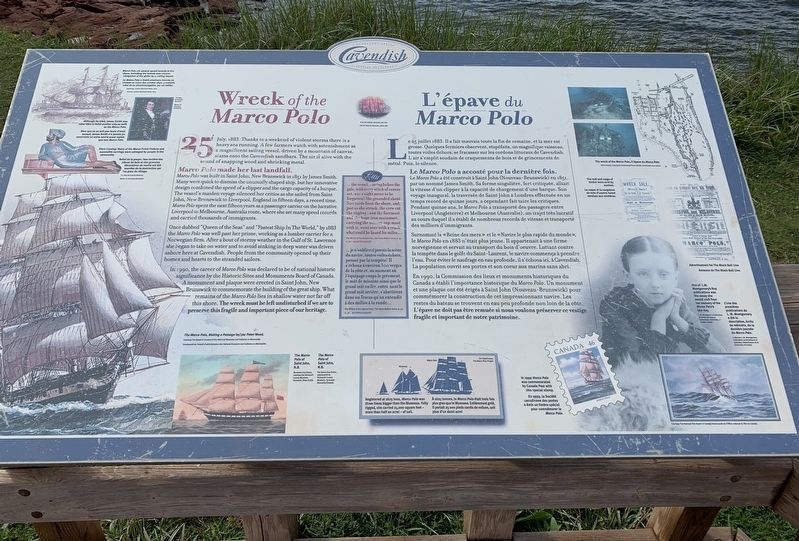Cavendish Dunelands Trail/Cavendish Sentier Dunelands Marker. Click for full size. Cavendish Dunelands Trail/Cavendish Sentier Dunelands Marker image. Click for full size.