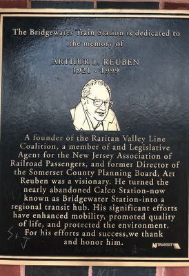 Bridgewater Train Station Marker image. Click for full size.