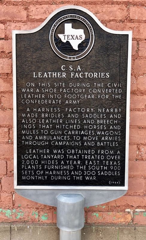 C.S.A. Leather Factories Marker image. Click for full size.