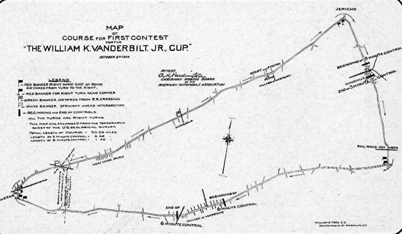 Vanderbilt Cup Race 1904 Map image. Click for full size.