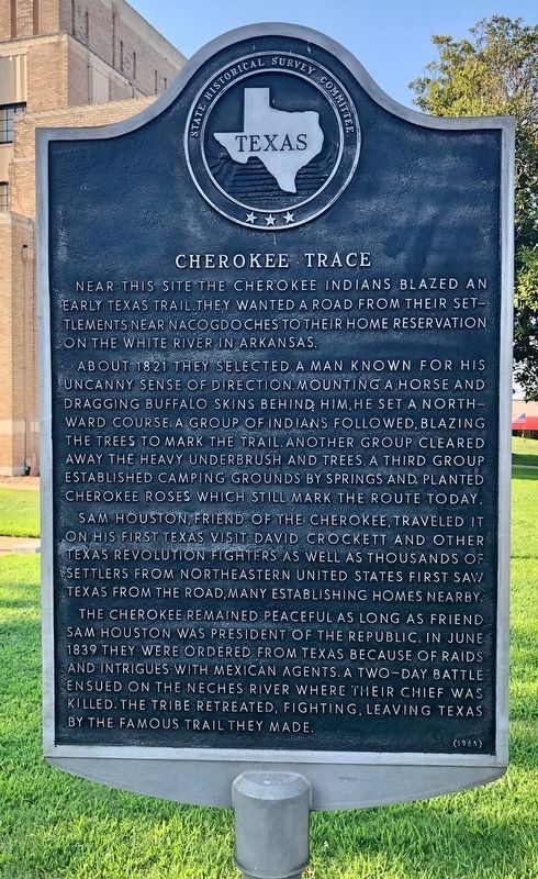 Cherokee Trace Marker image. Click for full size.