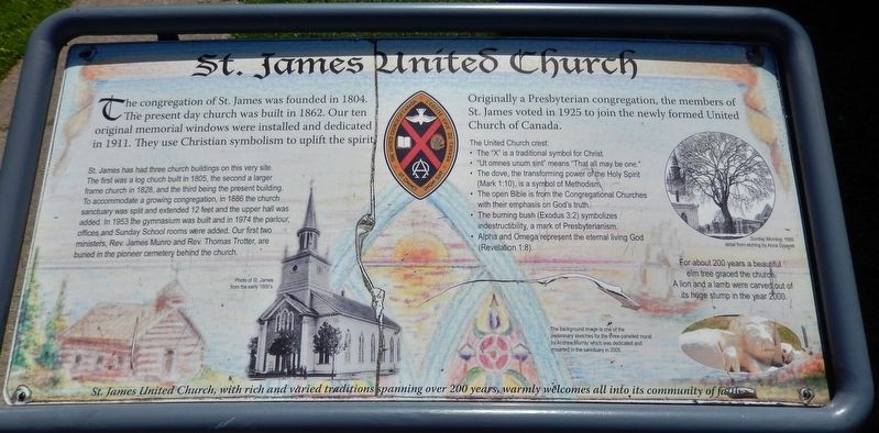 St. James United Church Marker image. Click for full size.