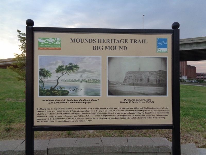 Mounds Heritage Trail Big Mound Marker image. Click for full size.