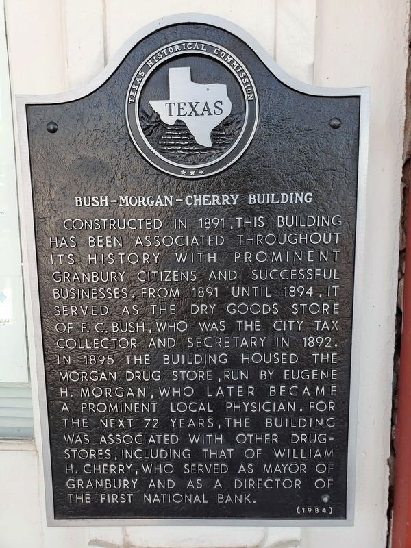 Bush-Morgan-Cherry Building Marker image. Click for full size.