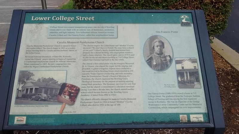 Lower College Street Marker image. Click for full size.