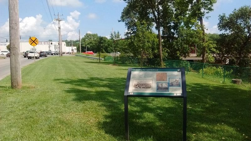 Defending the L&N Railroad Marker. Click for full size. Defending the L&N Railroad Marker image. Click for full size.