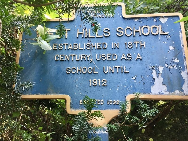 West Hills School Marker image. Click for full size.