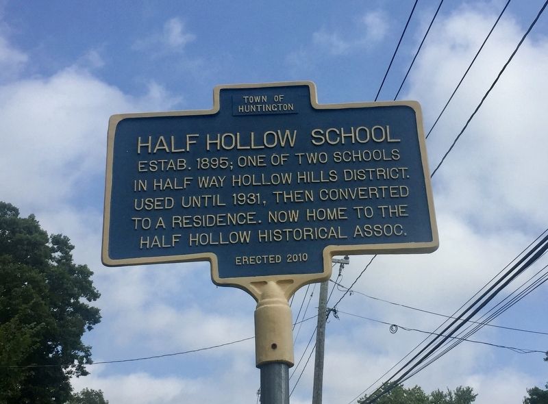 Half Hollow School Marker image. Click for full size.