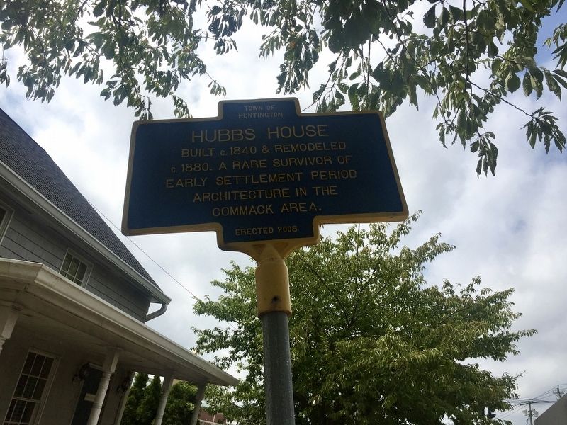 Hubbs House Marker image. Click for full size.