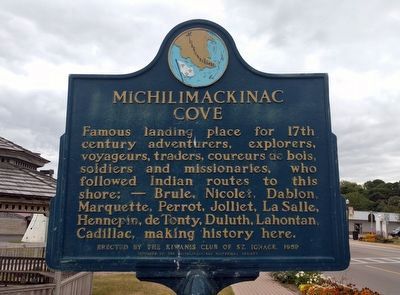 Michilimackinac Cove Marker image. Click for full size.