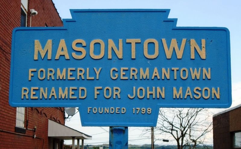 Masontown Marker image. Click for full size.
