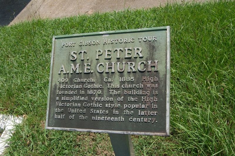 St. Peter A.M.E. Church Marker image. Click for full size.