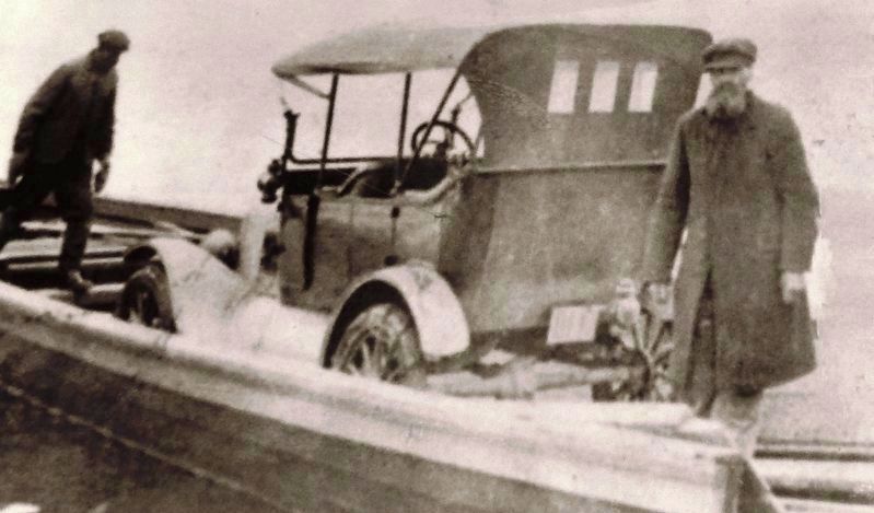 Marker detail: Car Ferry • 1910 • Strait of Canso image. Click for full size.