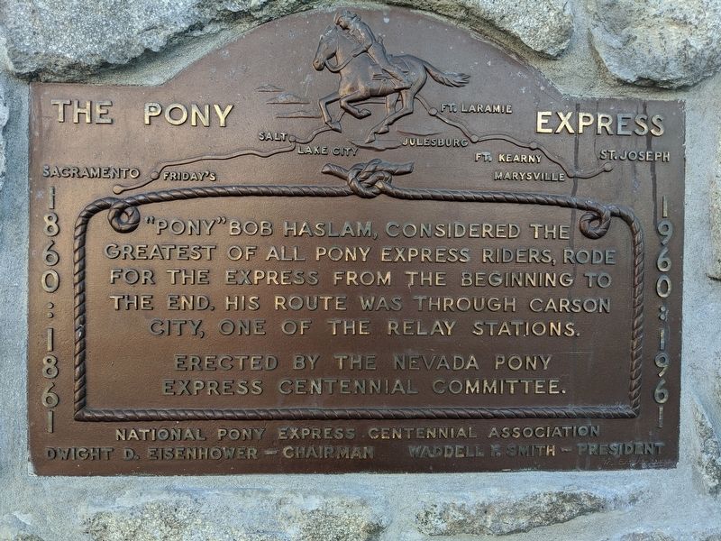National Pony Express Centennial Association image. Click for full size.