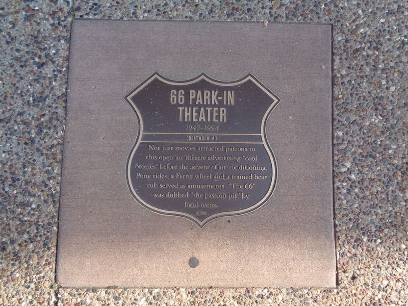 66 Park-In Theater Marker image. Click for full size.