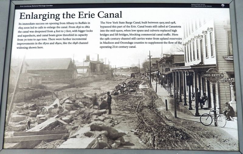 Enlarging the Erie Canal Marker image. Click for full size.