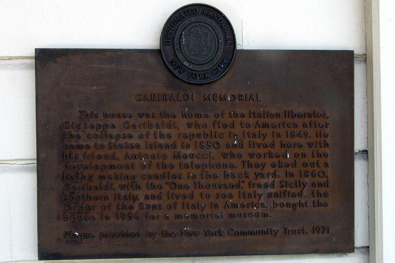 Garibaldi Memorial image. Click for full size.
