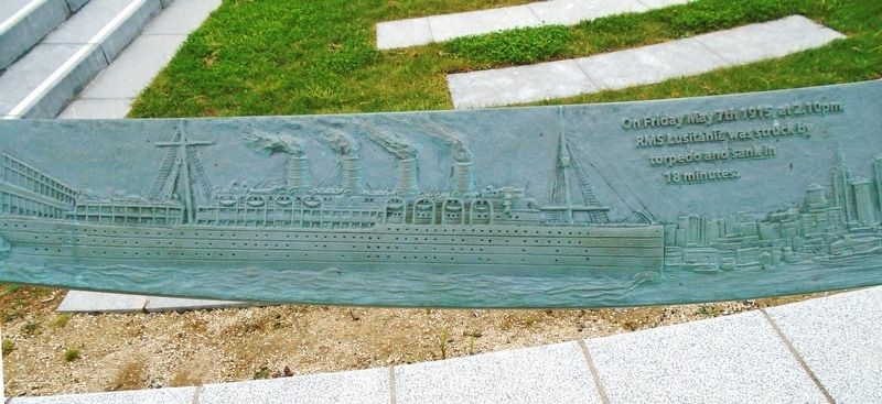 Lusitania Memorial Garden Memorial (portion) image. Click for full size.