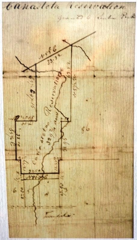 Marker detail: Canastota Reservation Granted to Reuben Perkins (map) image. Click for full size.