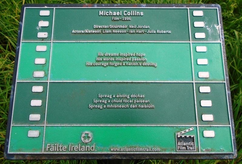 Michael Collins Film Marker. Click for full size. Michael Collins Film Marker image. Click for full size.
