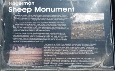 Hagerman Sheep Monument Marker image. Click for full size.