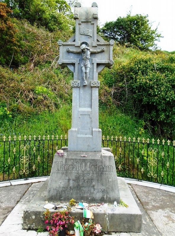 Michael Collins Cross at Ambush Site Memorial image. Click for full size.