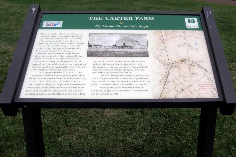 The Carter Farm - The Cotton Gin and the Angle marker image. Click for full size.