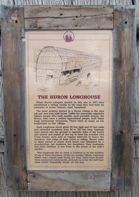 The Huron Longhouse Marker image. Click for full size.