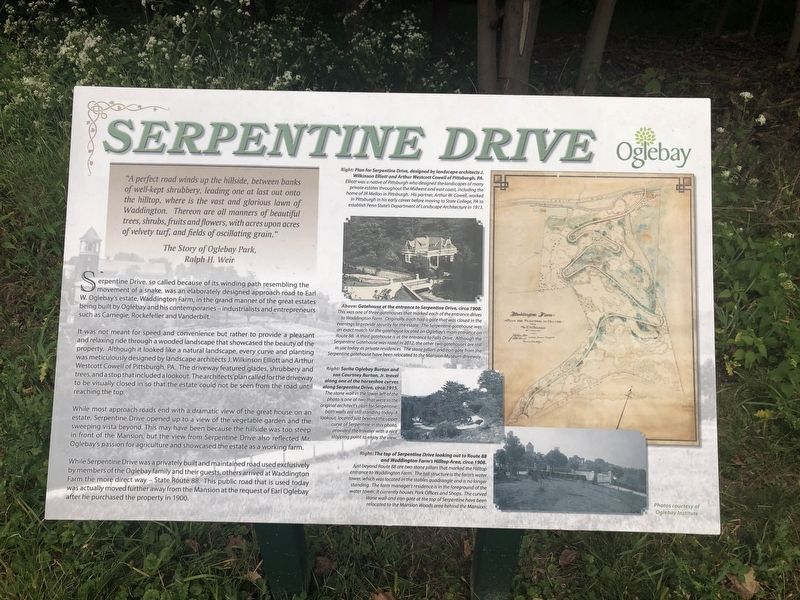Serpentine Drive Marker image. Click for full size.