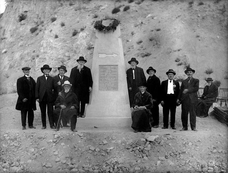 Marker Dedication in 1917 image. Click for full size.