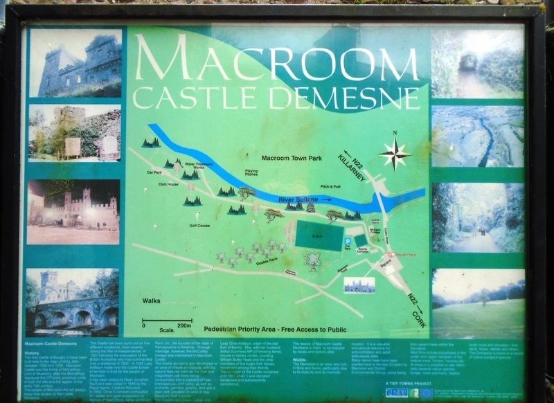 Macroom Castle Demesne Marker image. Click for full size.
