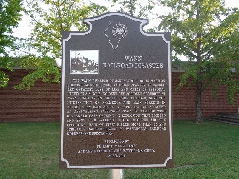 Wann Railroad Disaster Marker image. Click for full size.