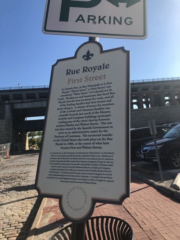 Rue Royale Marker. Click for full size. Rue Royale Marker image. Click for full size.