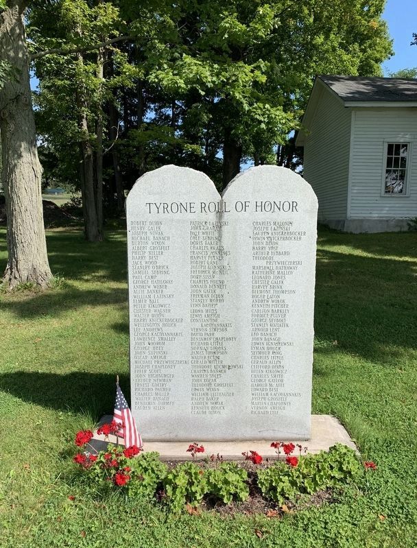 Tyrone Roll of Honor Marker image. Click for full size.