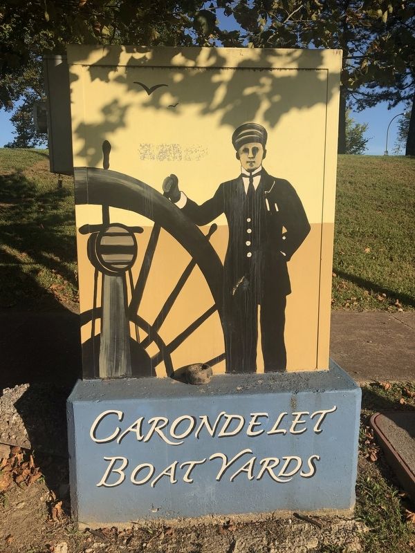 Carondelet Boat Yards Marker image. Click for full size.