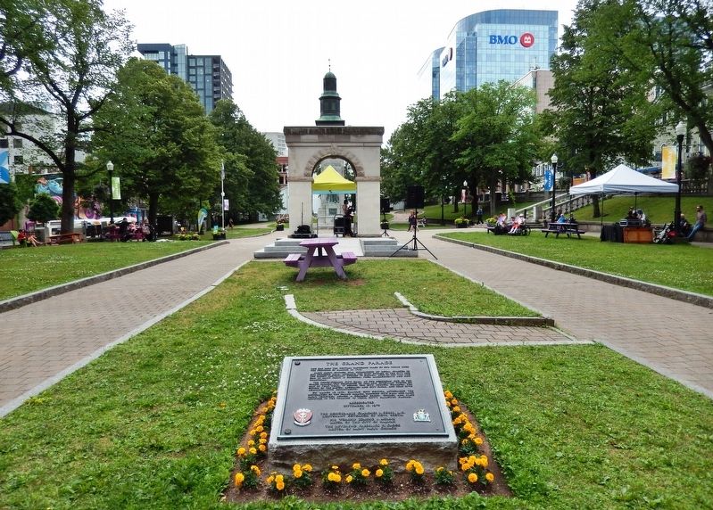 The Grand Parade Marker (<i>wide view looking south</i>) image. Click for full size.