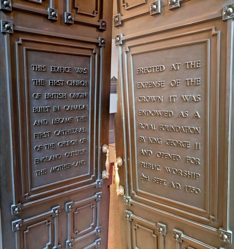 St. Paul’s Church (<i>inscription on sanctuary doors</i>) image. Click for full size.