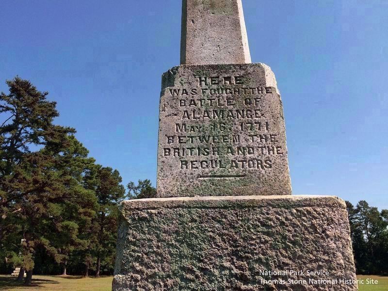 First Battle of the American Revolution monument image. Click for full size.