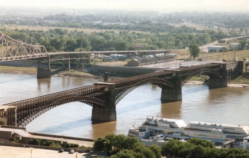The James B. Eads Bridge, 1995. Click for full size. The James B. Eads Bridge, 1995 image. Click for full size.