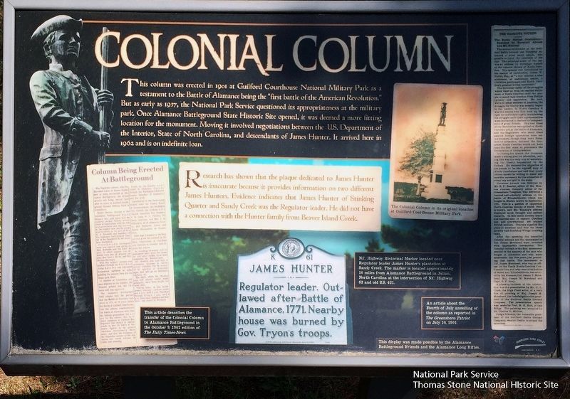 Colonial Column Marker image. Click for full size.