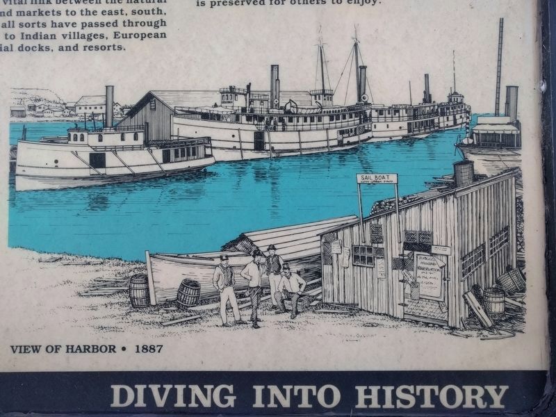 Diving into History Marker - bottom right image image. Click for full size.