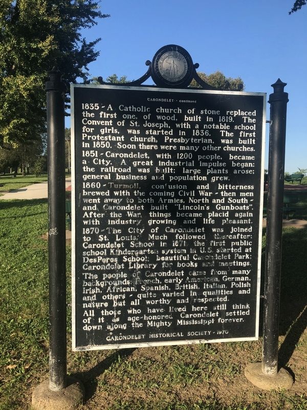 Carondelet Marker [Reverse] image. Click for full size.