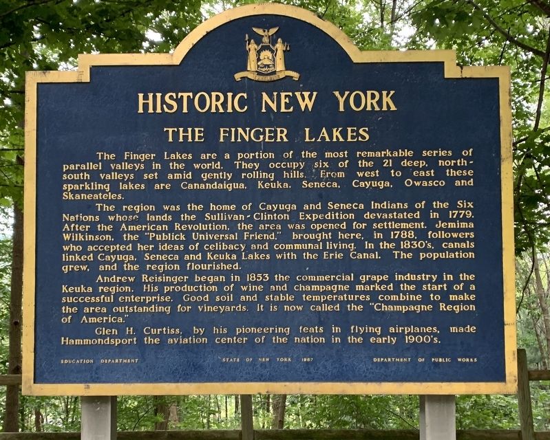 Historic New York Marker. Click for full size. Historic New York Marker image. Click for full size.