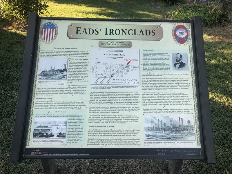 Eads' Ironclads Marker image. Click for full size.