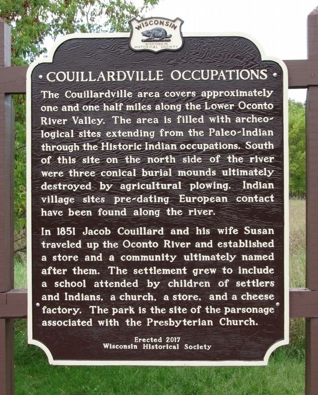 Couillardville Occupations Marker image. Click for full size.