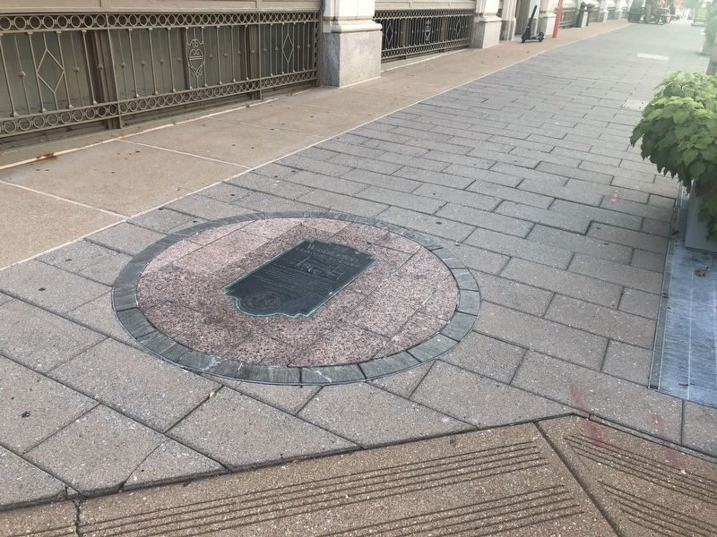 Site of the first Washington University Campus Marker image. Click for full size.