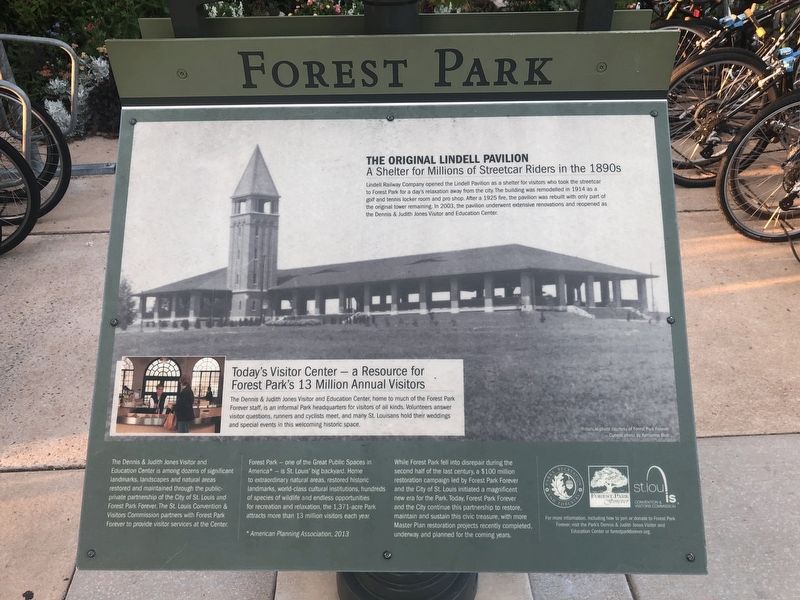 The Original Lindell Pavilion Marker image. Click for full size.