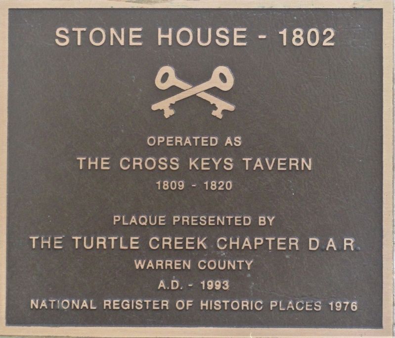 Stone House- 1802 Marker image. Click for full size.
