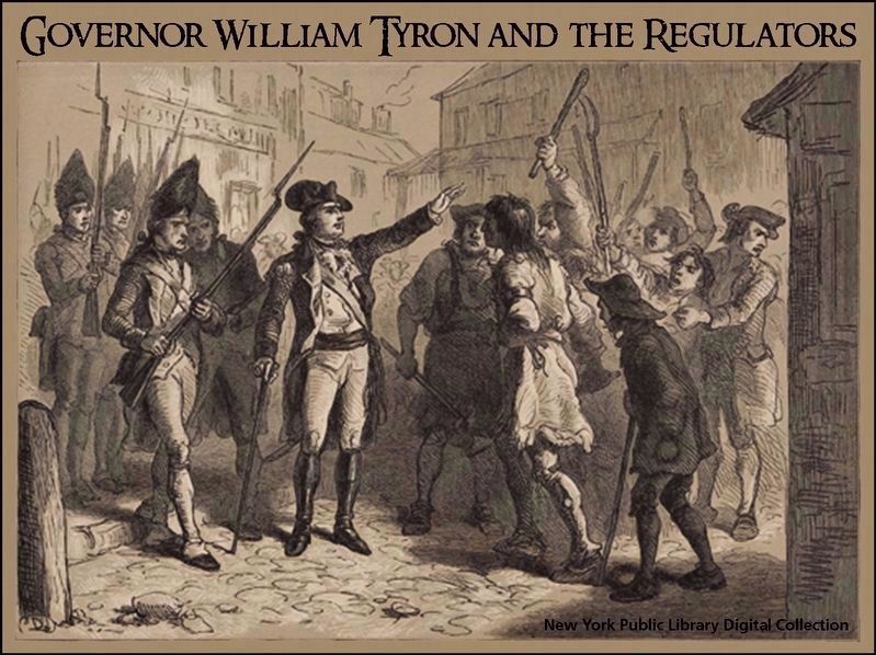 Governor Tryon and the Militia Marker image. Click for full size.